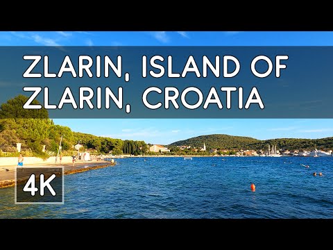 Walking Tour: Zlarin, Island of Zlarin, Croatia - 4K UHD Virtual Travel