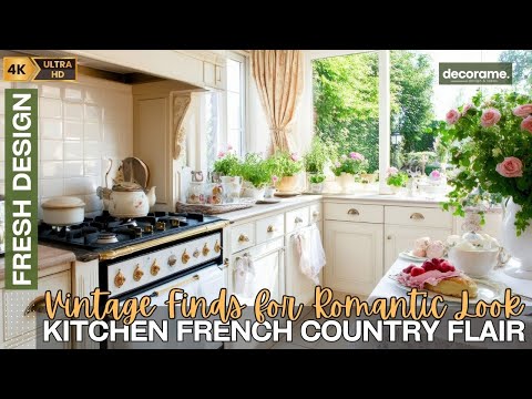 Give Your Kitchen a French Country Flair: Upcycling Vintage Finds for a Romantic Look