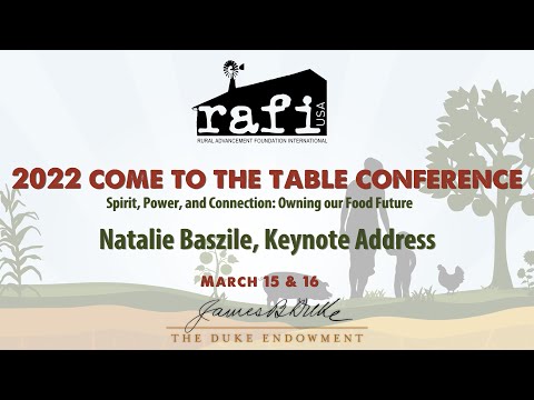 Natalie Baszile Keynote Come to the Table Conference 2022