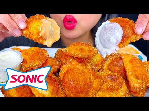 ASMR SONIC FRIED BUFFALO CHICKEN DIPPER BITES PARTY PACK | EATING SOUNDS | MUKBANG | ASMR PHAN