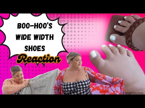 BOO-HOO'S WIDE WIDTH SHOES + TRY ON HAUL REACTION