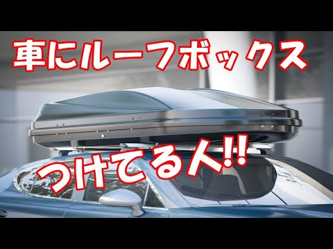 車にルーフボックスつけてる人!!