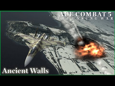 Ancient Walls - Ace Combat 5 (PS5) Commentary Playthrough #24