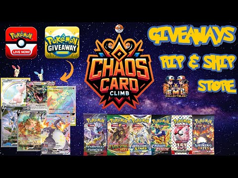 🔴Live🔴Celebrating With CCC Free Pokémon Card Giveaways | Rip & Ship, Mystery Packs!