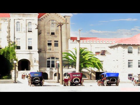 Los Angeles 1920s in color [60fps, Remastered] w/sound design added