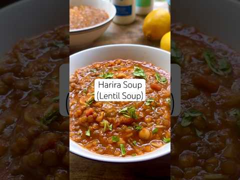 Moroccan Lentil Soup Recipe (Harira Soup) #lentilsoup #souprecipe