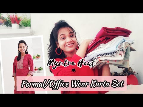 *SALE*|| Formal/Office Wear Kurta Set ||Myntra Haul ||Affordable Kurta set 😍🥰