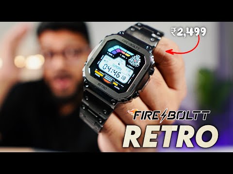 This is Premium Retro Design Smartwatch🔥 || Fireboltt Retro Smartwatch Review