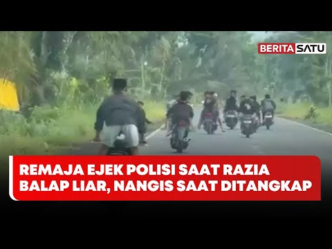 Remaja Ejek Polisi Saat Razia Balap Liar di Lumajang, Nangis Pas Ditangkap | Beritasatu