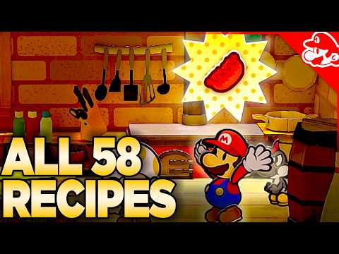 ALL 58 Recipes in Paper Mario: The Thousand-Year Door