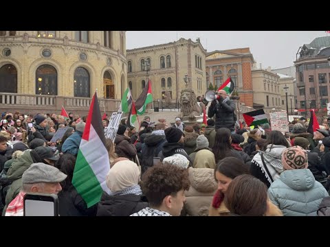 Norway biggest Demonstration’s for Palestine 🇵🇸#freepalestine  #Helenorgeforgaza ✊🏾🇵🇸 #gaza