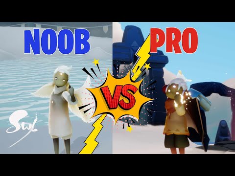 Noob Player vs Pro Player Sky Children of The Light