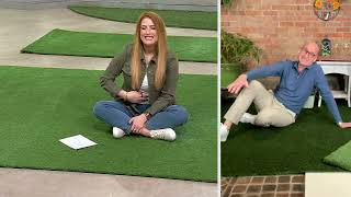 Veranda Living Artificial Grass Turf Rug on QVC