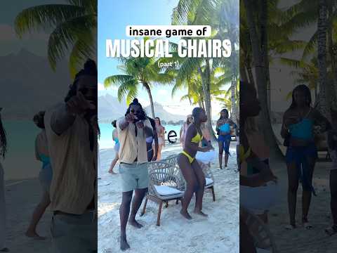 this was INTENSE! #musicalchairs #tartetrip #borabora #trippinwithtarte #tarteisland #beachgames