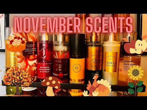 NOVEMBER SCENTS!! Bath & Body Works, Pink & Victoria Secret Body Care I plan to use | Fall & Vanilla