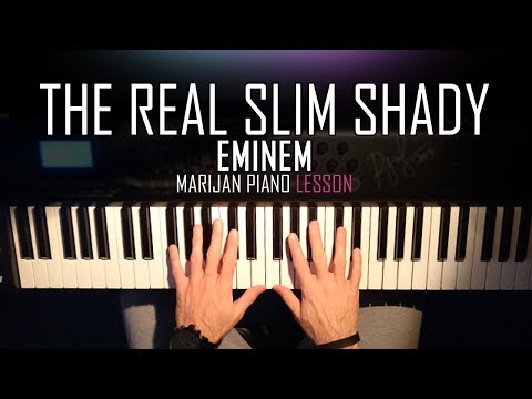 How To Play: Eminem - The Real Slim Shady | Piano Tutorial Lesson + Sheets