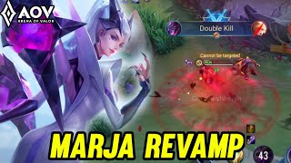 AOV : MARJA REVAMP GAMEPLAY - ARENA OF VALOR LIÊNQUÂNMOBILE ROV