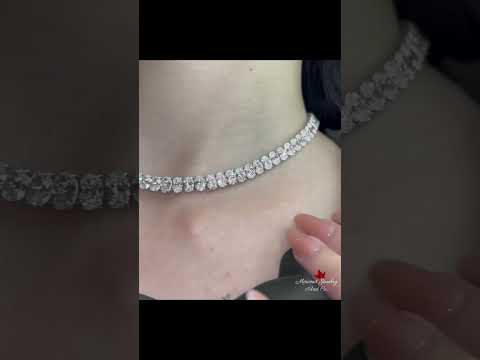 Oval Moissanite Necklace