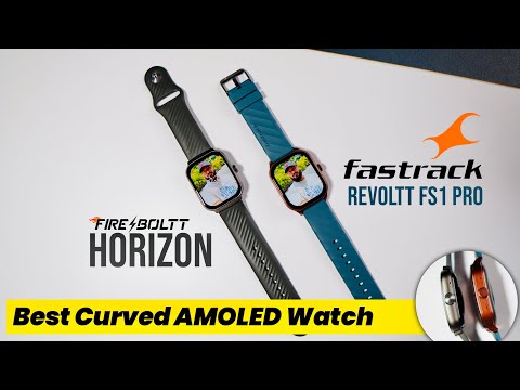 Best Curved Amoled Display Watch || Fastrack Revoltt FS1 Pro vs Fireboltt Horizon Watch Comparison