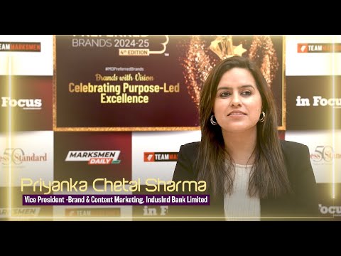 Priyanka Chetal Sharma, Vice President -Brand & Content Marketing, IndusInd Bank Limited