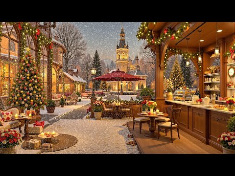 A Snowfall Winter by the Coffee Shop / Instrumental Exquisite Slow Jazz Music for Relaxing and Calm