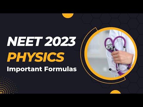 NEET 2023 Physics Important  Formulas | By Anil Sir #neet2023 #neetphysics