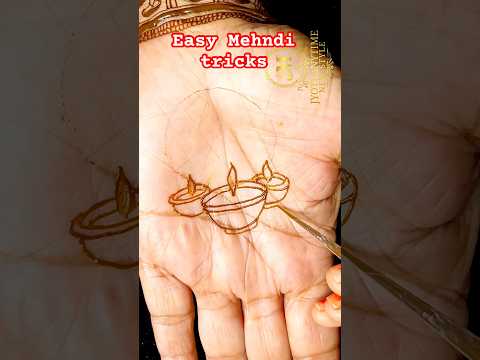 Easy Mehndi tricks #mehndidesigns #mehndi #jyotianytimenewstyle #diwalispecial #mehnditrick