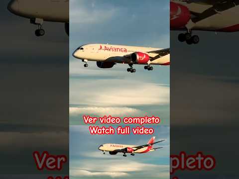 Avianca aterrizando en Barcelona #youtubeshorts #remix #shorts #short #planespotting #aviation