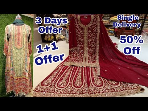 1+1 Dhamaka Offers on Fancy Partywear Suits, Bridal Suits 50℅ Off @hyderabadshopping