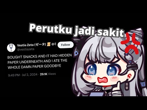 Zeta Gak Sengaja Makan Kertas | Vestia Zeta Hololive ID