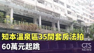 台東知本溫泉區35間套房法拍　60萬元起跳｜華視新聞 20230531