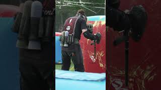 That bounce shot off the cake 😳🍰↩️🦵 | Paintball | Hormesis Elite Tour 1vs1 #shorts