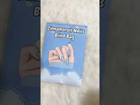 Cinnamoroll Nails 💙 Blind Bag #blindbag #asmr #squishy #sanrio  #unboxing #craft #cinnamoroll