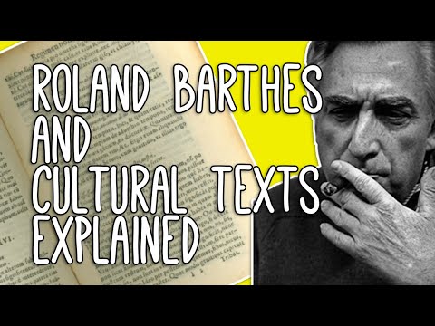 Literary Texts: WTF? Introduction to Cultural Texts and Roland Barthes' From Work to Text