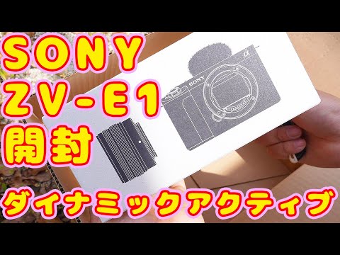 SONY ZV-E1開封 ダイナミックアクティブがすごすぎる件