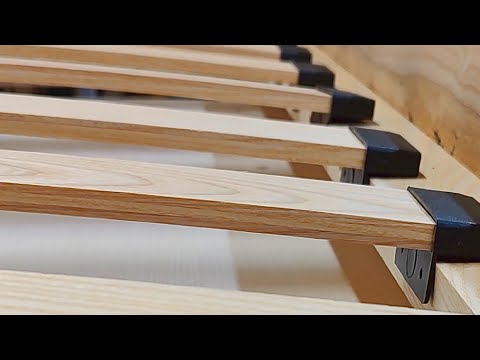 Making custom wooden elastic spring slats