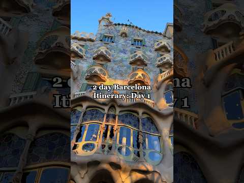 2 days Barcelona itinerary: Day 1! #barcelona #spain #travel #vlog #itinerary #tapas #architecture