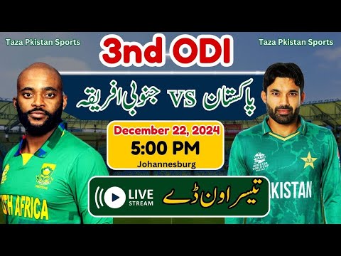 South Africa vs Pakistan 3nd odi live streaming 2024 - 3nd Odi Live match - pak vs sa series 2024