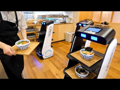 Robots Will Serve You Udon at This Futuristic Self Served Udon Restaurant!