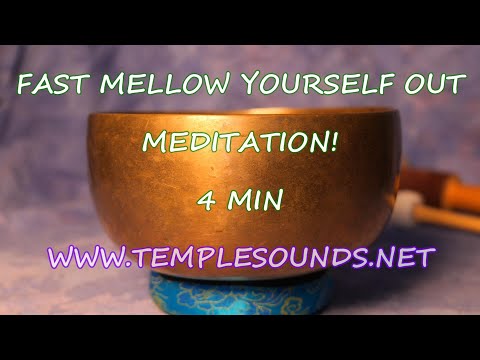 QUICK 4 MIN PICK ME UP MEDITATION ~ FOR MELLOW WISDOM! MEDIUM BOWL #M305~ WWW.TEMPLESOUNDS.NET