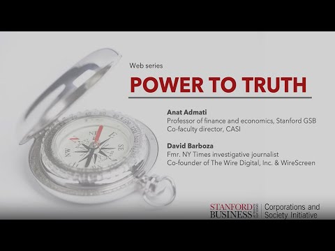 Power to Truth: Anat Admati & David Barboza on Global Markets, Hidden Ownership, & the Power of Data