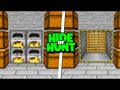 Most Secret Furnace Base in Minecraft Hide Or Hunt!