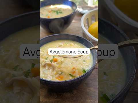 Greek Avgolemono Soup | Chicken Soup Recipe! #soup #souprecipe #chickensoup