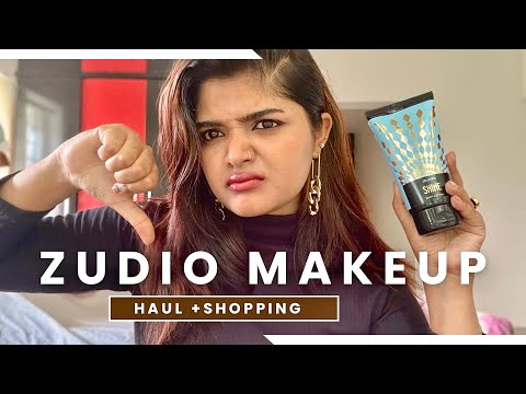 ZUDIO Makeup Haul 💄| UNDER 199* | Shopping + Try on haul | genuine Review