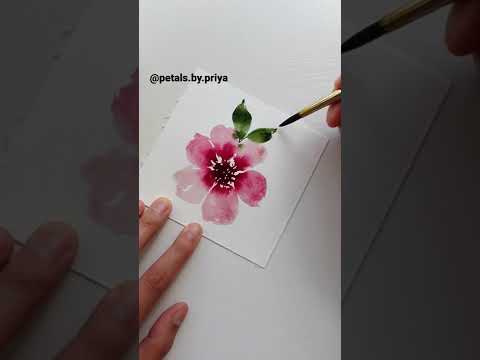 Paint a Loose Style Watercolor Flower