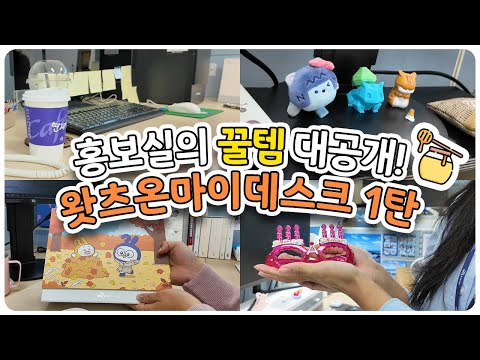 [what's on my desk] 공공기관 홍보팀 책상 전격 투어🖥️ㅣ공공기관이라고 책상도 노잼일까?ㅣ식물덕후ㅣ직장인필수템ㅣ마음안정피규어