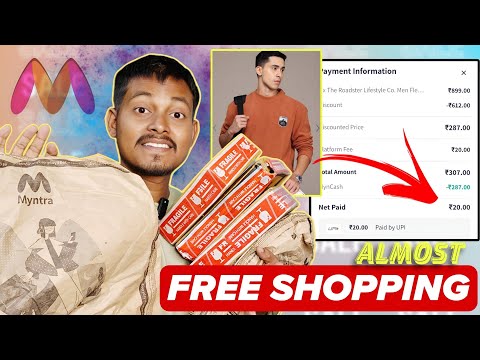 Almost FREE SHOPPING Unboxing from MYNTRA [₹20]