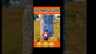 1v2 funny clutch 😂😂😂#trending #gaming #battleroyalegame #bgmiindia