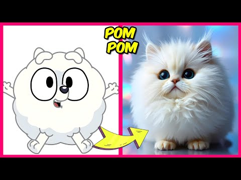 Bluey Characters As Cats 😺 + Guess The Emoji Quiz + Their Favorite Drinks, Snack & More | Pom Pom