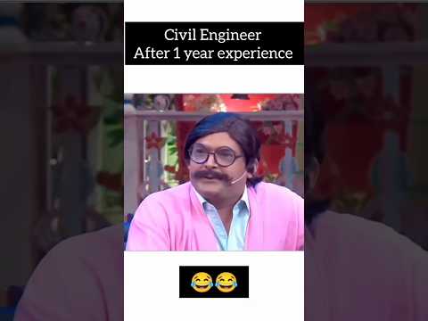 Civil Engineer After 1 year experience 🤣😂#funny#shorts#kapilsharma